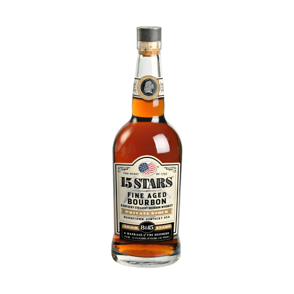 15 Stars 8 & 15 Year Old Private Stock Bourbon Whiskey - Vintage Wine & Spirits