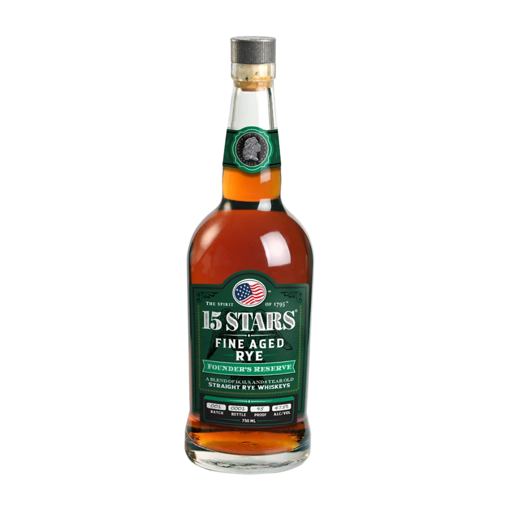 15 Stars Founder's Reserve Rye Whiskey - LoveScotch.com
