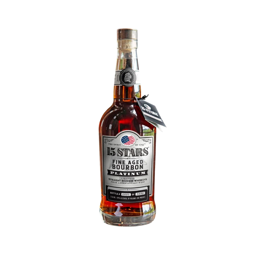 15 Stars Platinum 10 Year Old Straight Bourbon Whiskey - Vintage Wine & Spirits