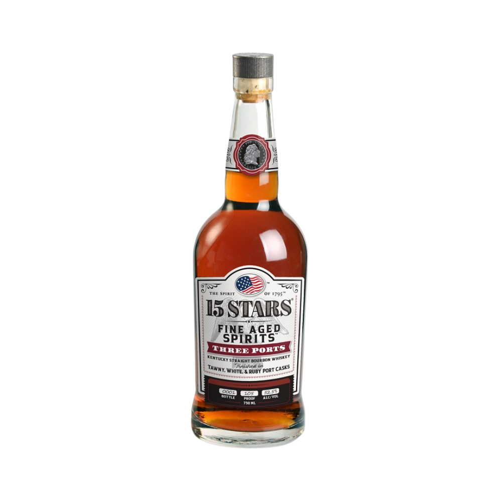 15 Stars Three Ports Bourbon Whiskey - LoveScotch.com