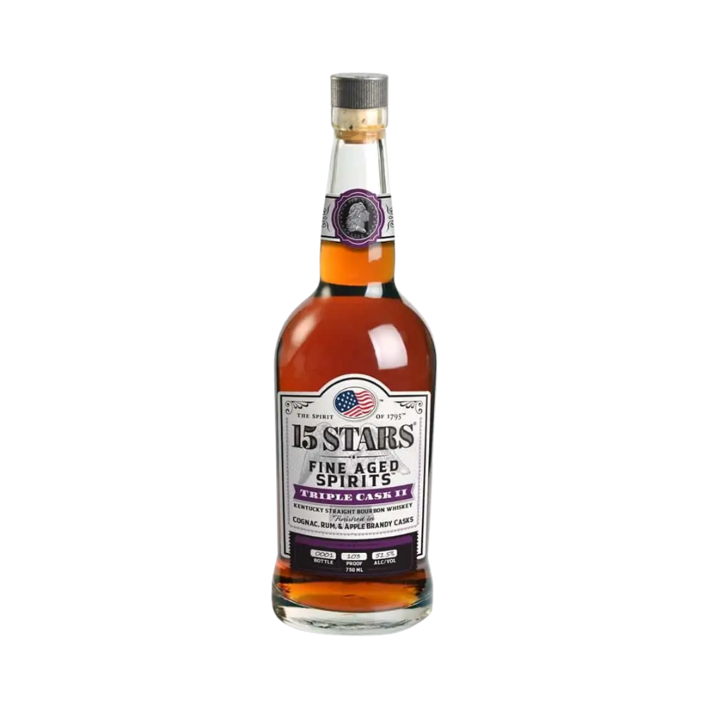 15 Stars Triple Cask II Bourbon Whiskey - LoveScotch.com