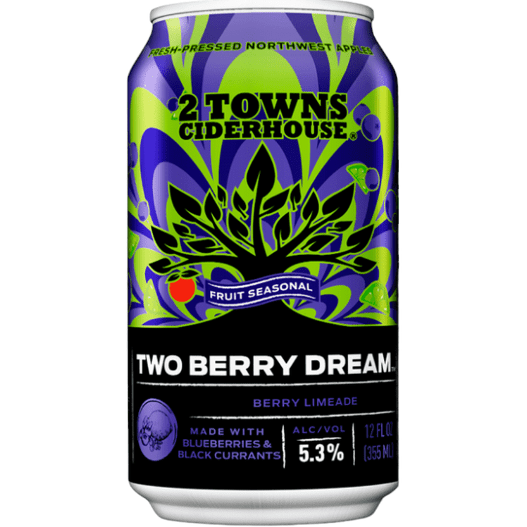 2 Towns Ciderhouse Two Berry Dream Cider 6-Pack - Vintage Wine & Spirits