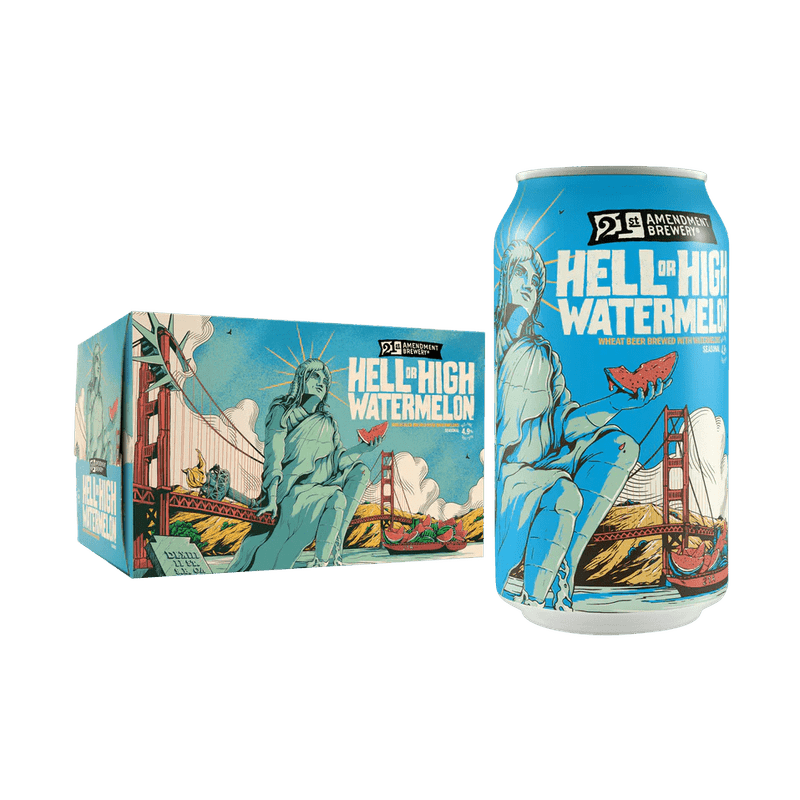 21st Amendment Brewery Hell or High Watermelon Wheat Beer 6-Pack - Vintage Wine & Spirits
