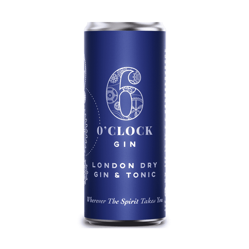 6 O'Clock London Dry Gin & Tonic Cocktail 4-Pack - Vintage Wine & Spirits