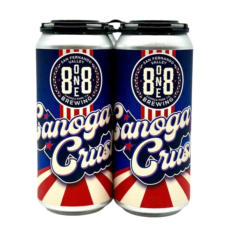 8one8 Brewing Canoga Crush American Light Lager Beer 4-Pack - Vintage Wine & Spirits