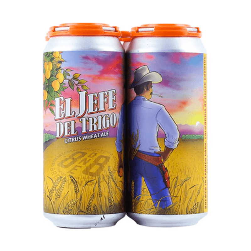 8one8 Brewing 'El Jefe del Trigo' Citrus Wheat Ale Beer 4-Pack - Vintage Wine & Spirits