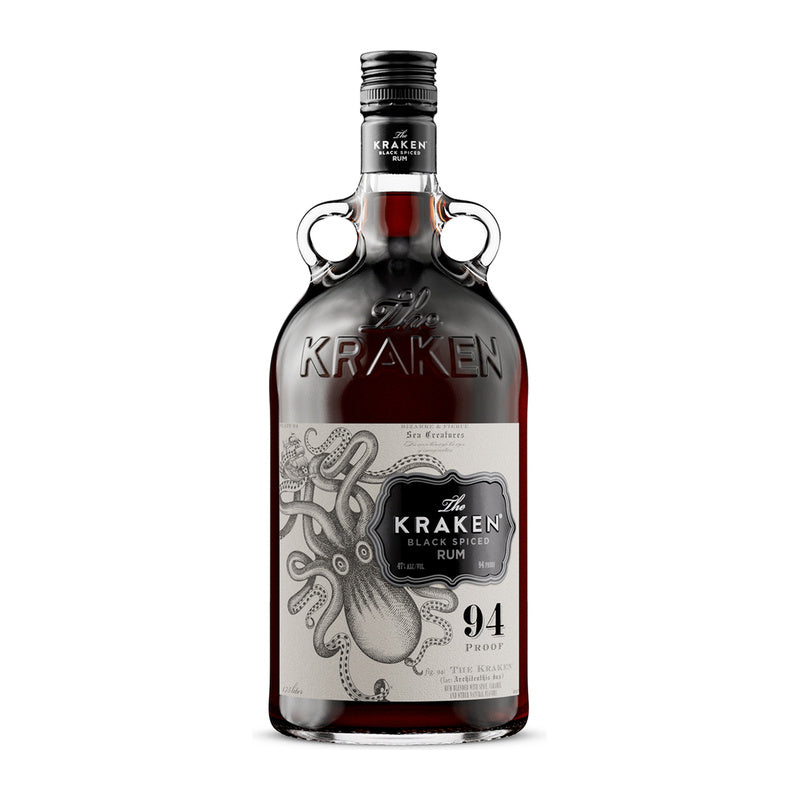 The Kraken Black Spiced Rum 94 Proof 1.75L bottle