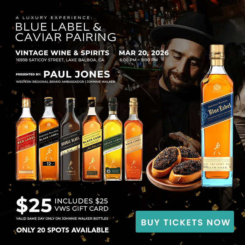 A Luxury Experience: Blue Label & Caviar Pairing - Vintage Wine & Spirits