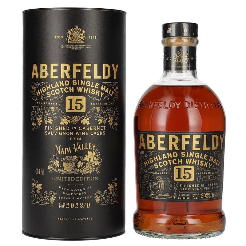 Aberfeldy 15 Year Old Cabernet Sauvignon Cask Finish Highland Single Malt Scotch Whisky - Vintage Wine & Spirits