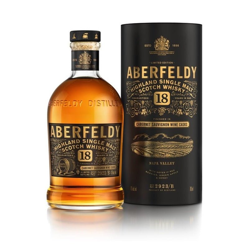 Aberfeldy 18 Year Old 'Cabernet Sauvignon Cask' Highland Single Malt Scotch Whisky - Vintage Wine & Spirits
