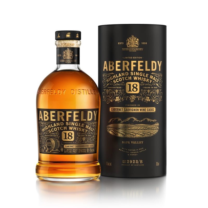 Aberfeldy 18 Year Old 'Cabernet Sauvignon Cask' Highland Single Malt Scotch Whisky - Vintage Wine & Spirits