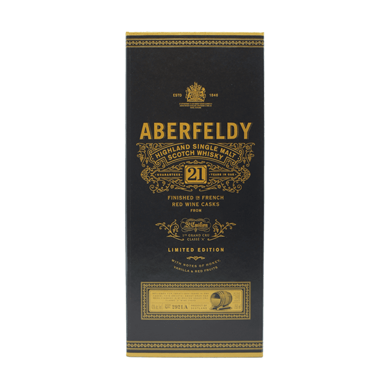Aberfeldy 21 Year Limited Edition St-Emilion French Wine Cask Finish - Vintage Wine & Spirits