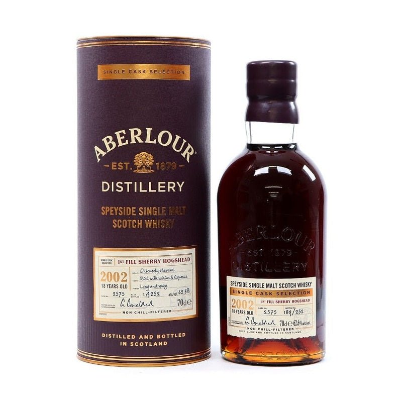 Aberlour 18 Year Old Single Cask First Fill Sherry Butt 2002 Speyside Single Malt Scotch Whisky - Vintage Wine & Spirits
