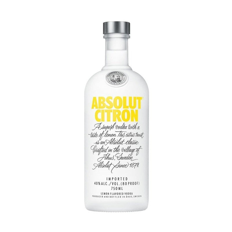 Absolut Citron Lemon Flavored Vodka - Vintage Wine & Spirits