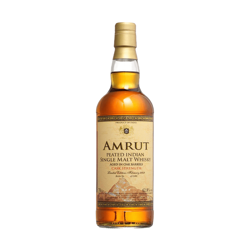 Amrut Peated Cask Strength Single Malt Indian Whisky - Vintage Wine & Spirits