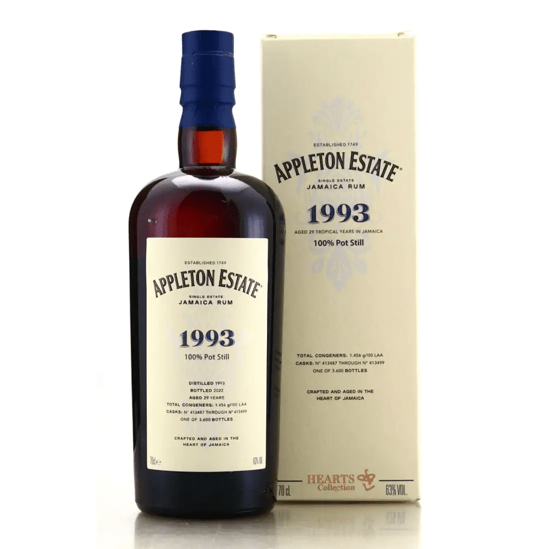 Appleton Estate 'Hearts Collection 29 Year 1993' Jamaican Pot Still Rum - Vintage Wine & Spirits