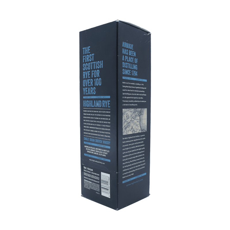 Arbikie Highland Rye 4 Year Old Single Grain Scotch Whisky - Vintage Wine & Spirits