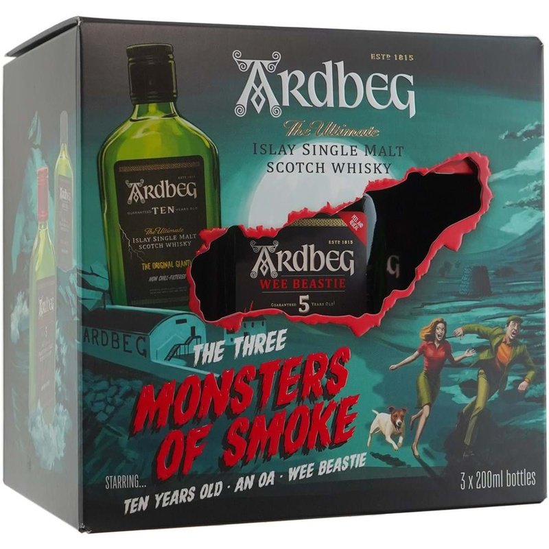 Ardbeg 'The Three Monsters of Smoke' Islay Single Malt Scotch Whisky 3-Pack Set - Vintage Wine & Spirits