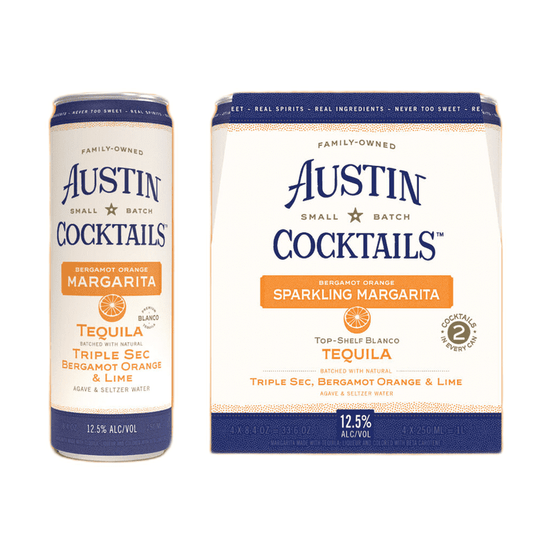 Austin Cocktails Sparkling Bergamot Orange Margarita 4-Pack - Vintage Wine & Spirits