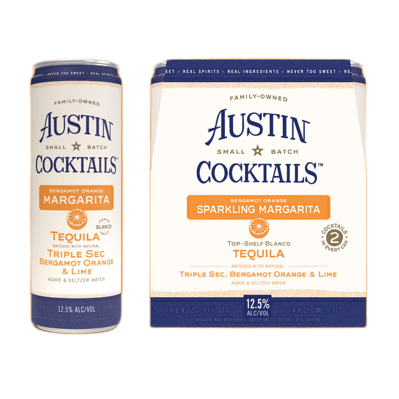 Austin Cocktails Sparkling Bergamot Orange Margarita 4-Pack - Vintage Wine & Spirits
