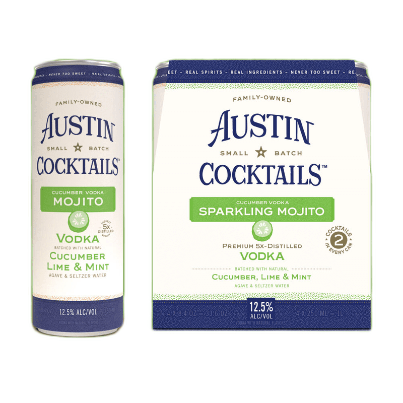 Austin Cocktails Sparkling Cucumber Vodka Mojito 4-Pack - Vintage Wine & Spirits