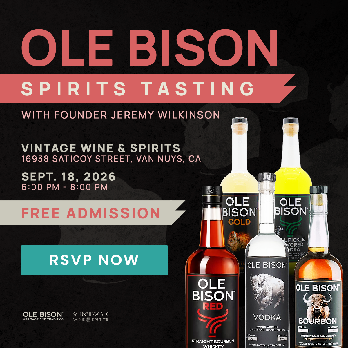 Ole Bison Spirits Tasting