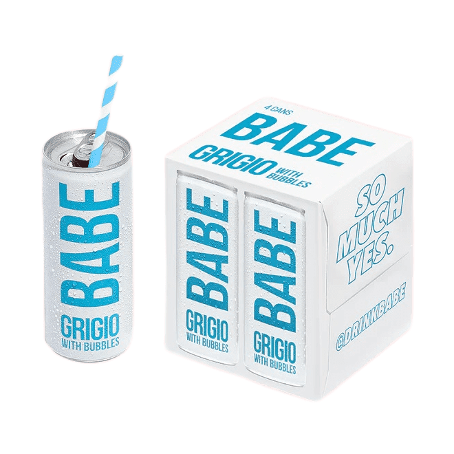 Babe Grigio With Bubbles 4-Pack - Vintage Wine & Spirits