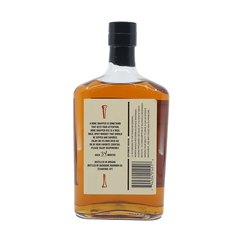 Backbone Bone Snapper Rye Whiskey - Vintage Wine & Spirits