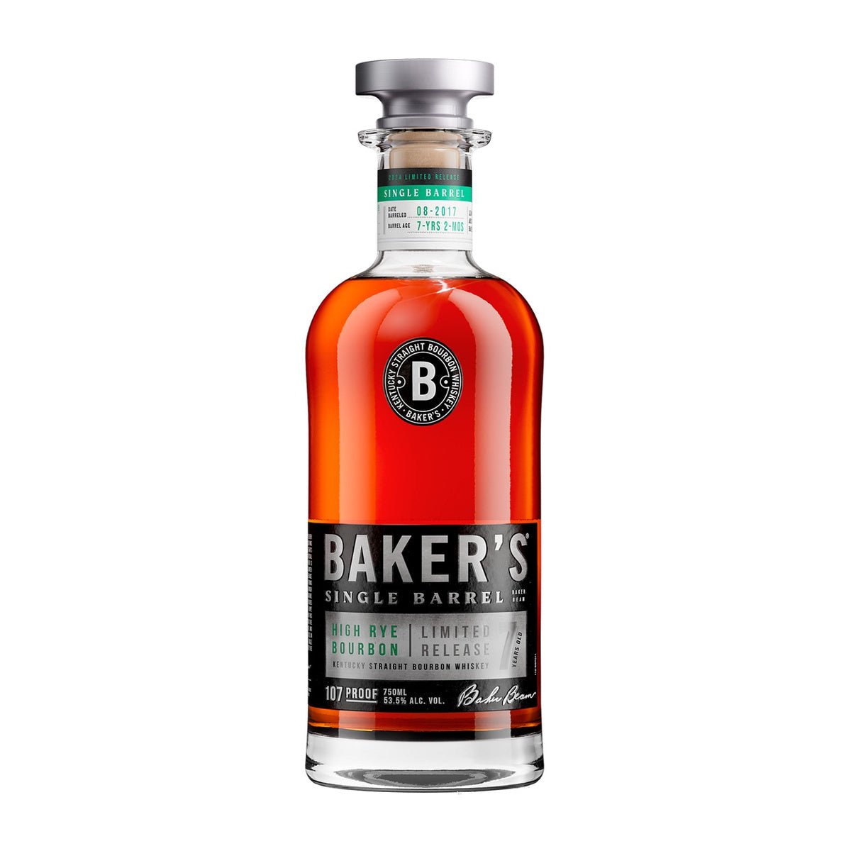 Baker's 7 Year Old Single Barrel High Rye Limited Release Kentucky Straight Bourbon Whiskey - Vintage Wine & Spirits