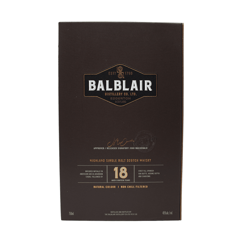 Balblair 18 Year Old Highland Single Malt Scotch Whisky - Vintage Wine & Spirits