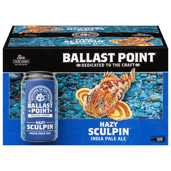 Ballast Point Brewing Co. Hazy Sculpin IPA 6-Pack - Vintage Wine & Spirits