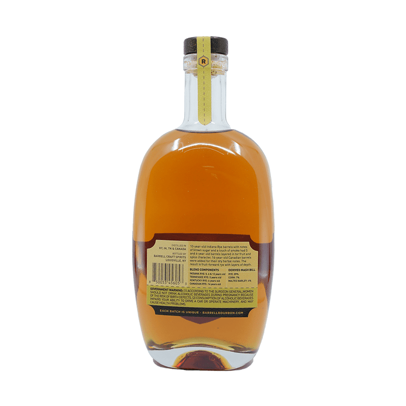 Barrell Rye 5 Year Old Batch #004 Cask Strength Rye Whiskey - Vintage Wine & Spirits