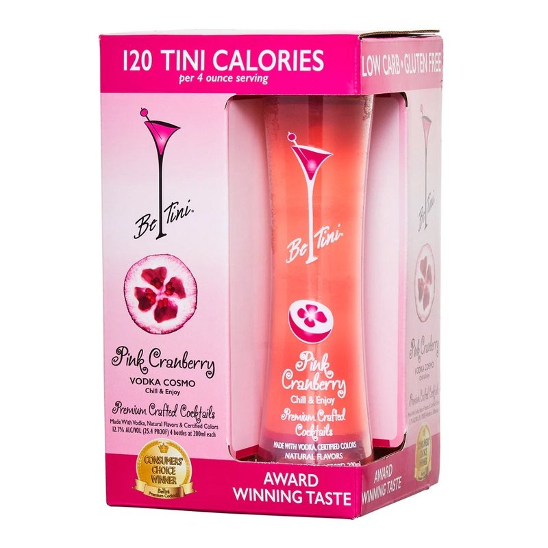 BeTini Pink Cranberry Vodka Martini Cocktail 4-Pack - Vintage Wine & Spirits