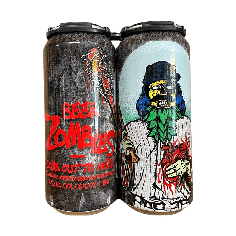 Beer Zombies Brewing Co. 'Come Out To Haze' DIPA Beer 4-Pack - Vintage Wine & Spirits