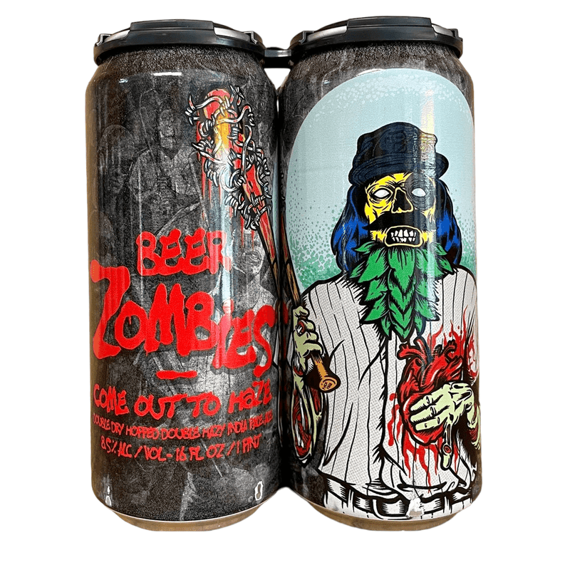 Beer Zombies Brewing Co. 'Come Out To Haze' DIPA Beer 4-Pack - Vintage Wine & Spirits