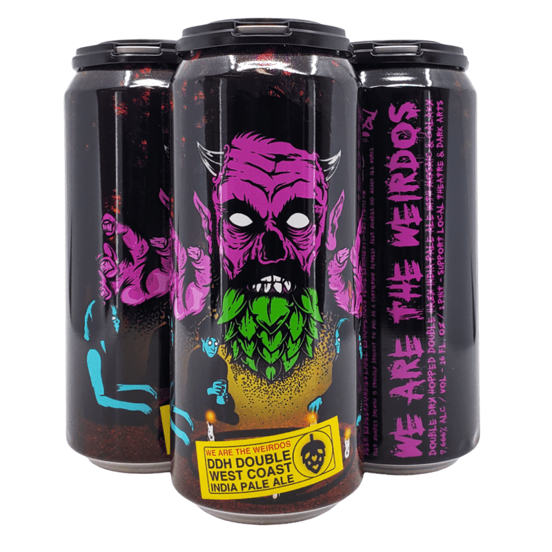 Beer Zombies Brewing Co. We Are The Weirdos West Coast DIPA Beer 4-Pack - Vintage Wine & Spirits