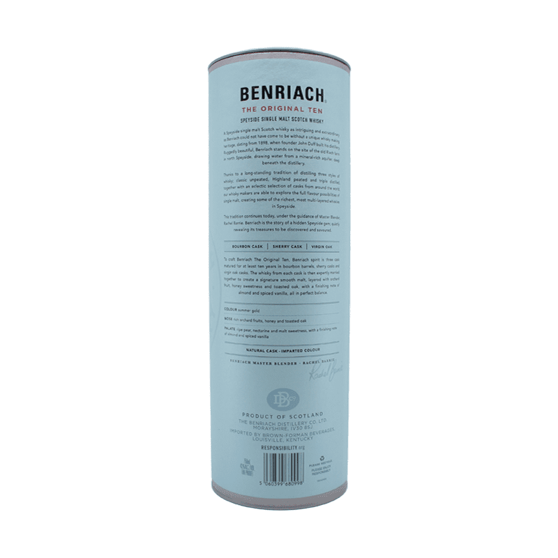 Benriach 10 Year Old 'The Original Ten' Three Cask Matured Speyside Single Malt Scotch Whisky - Vintage Wine & Spirits