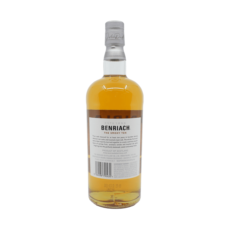 Benriach 10 Year Old 'The Smoky Ten' Speyside Single Malt Scotch Whisky - Vintage Wine & Spirits