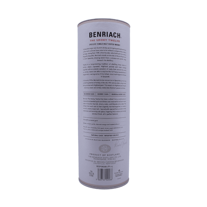 Benriach 12 Year Old 'The Smoky Twelve' Speyside Single Malt Scotch Whisky - Vintage Wine & Spirits