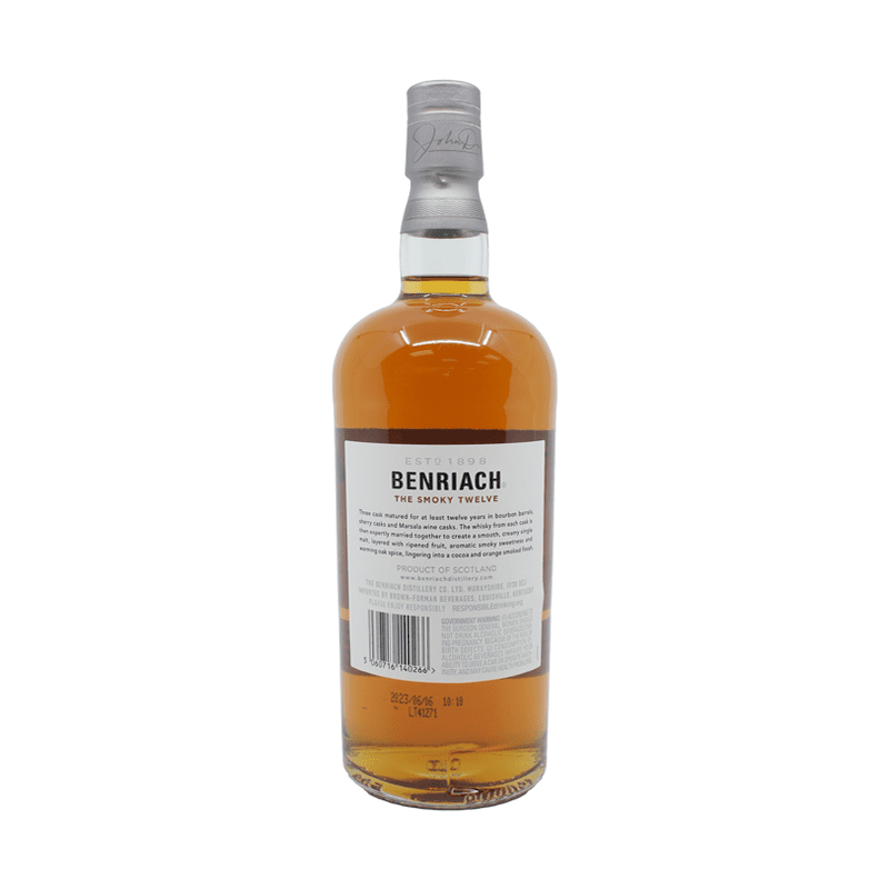 Benriach 12 Year Old 'The Smoky Twelve' Speyside Single Malt Scotch Whisky - Vintage Wine & Spirits