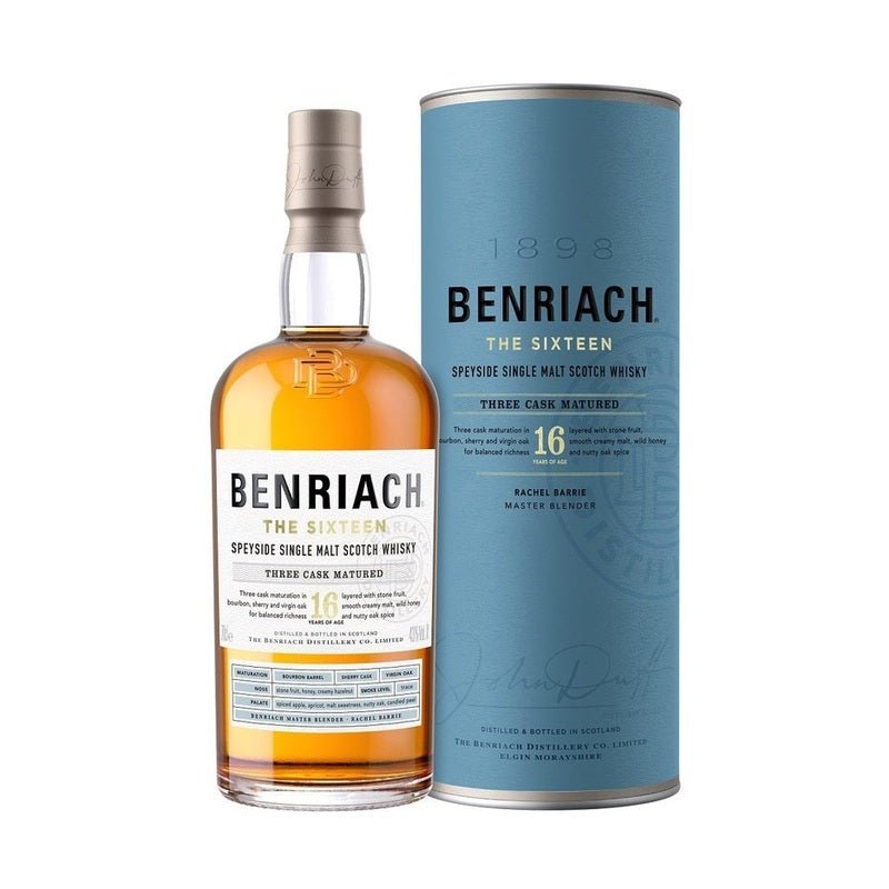 Benriach 16 Year Old 'The Sixteen' Three Cask Matured Speyside Single Malt Scotch Whisky - Vintage Wine & Spirits