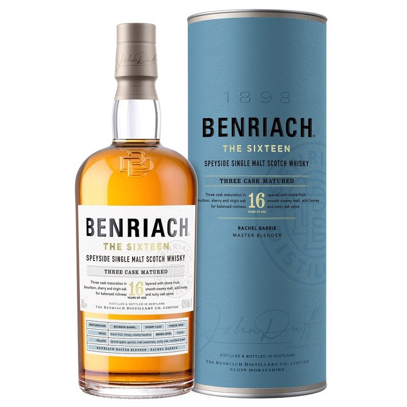 Benriach 16 Year Old 'The Sixteen' Three Cask Matured Speyside Single Malt Scotch Whisky - Vintage Wine & Spirits