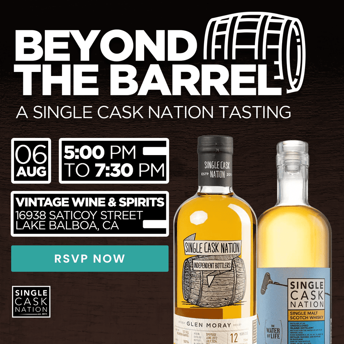 Beyond the Barrel: A Single Cask Nation In-Store Tasting - Vintage Wine & Spirits