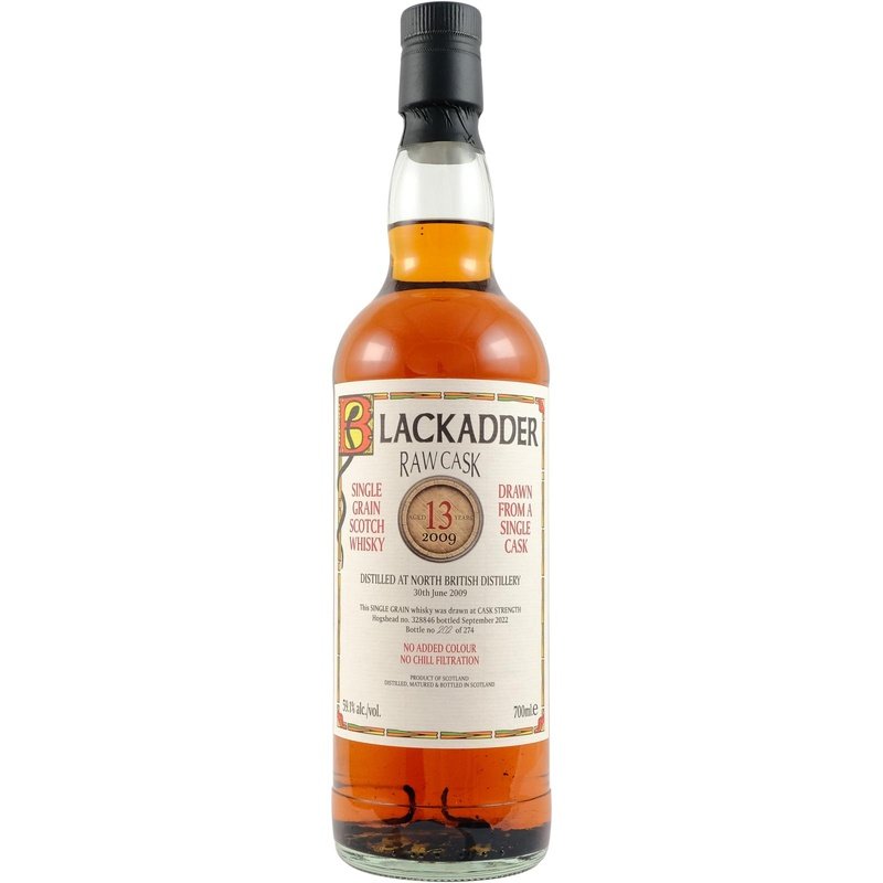 Blackadder Raw Cask 2009 North British 13YO Single Grain Scotch Whisky - Vintage Wine & Spirits