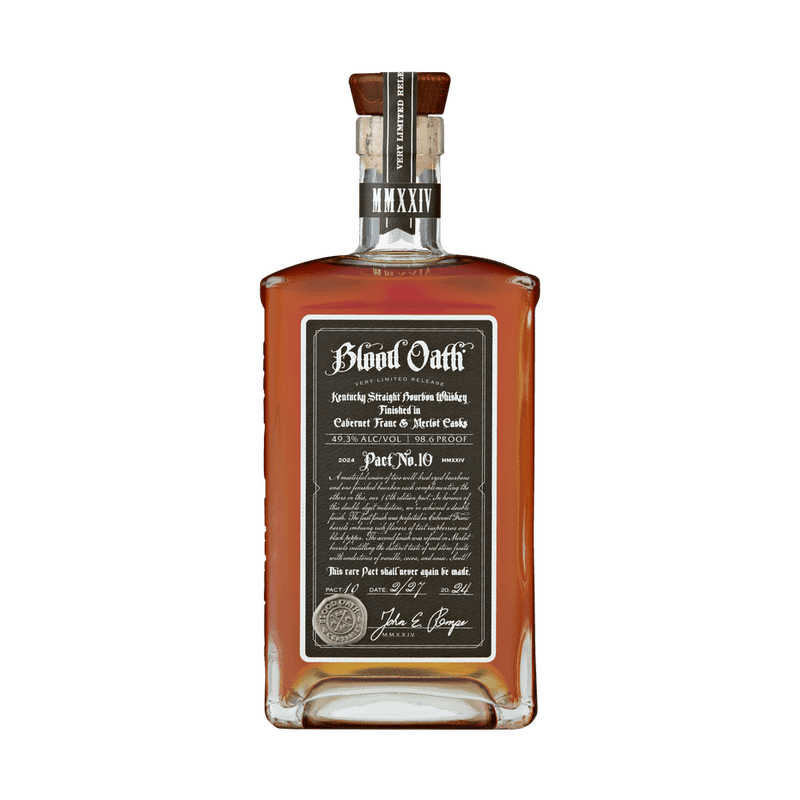 Blood Oath Pact No. 10 Cabernet Franc & Merlot Cask Finish Kentucky Straight Bourbon Whiskey - Vintage Wine & Spirits