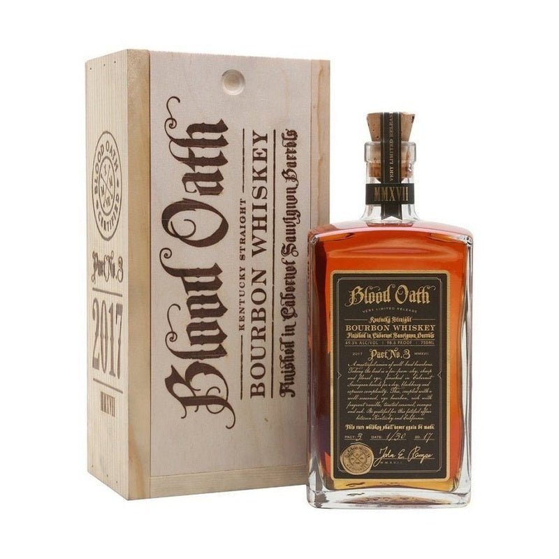 Blood Oath Pact No. 3 Cabernet Sauvignon Barrels Finish Kentucky Straight Bourbon Whiskey - Vintage Wine & Spirits