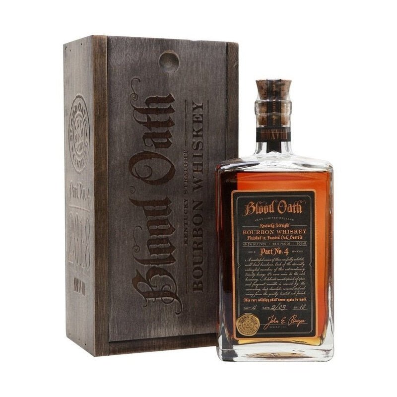 Blood Oath Pact No. 4 Toasted Oak Barrels Finish Kentucky Straight Bourbon Whiskey - Vintage Wine & Spirits