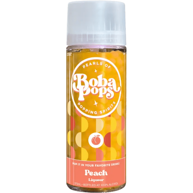 Boba POPS Peach Pearls of Popping Spirits Liqueur - Vintage Wine & Spirits