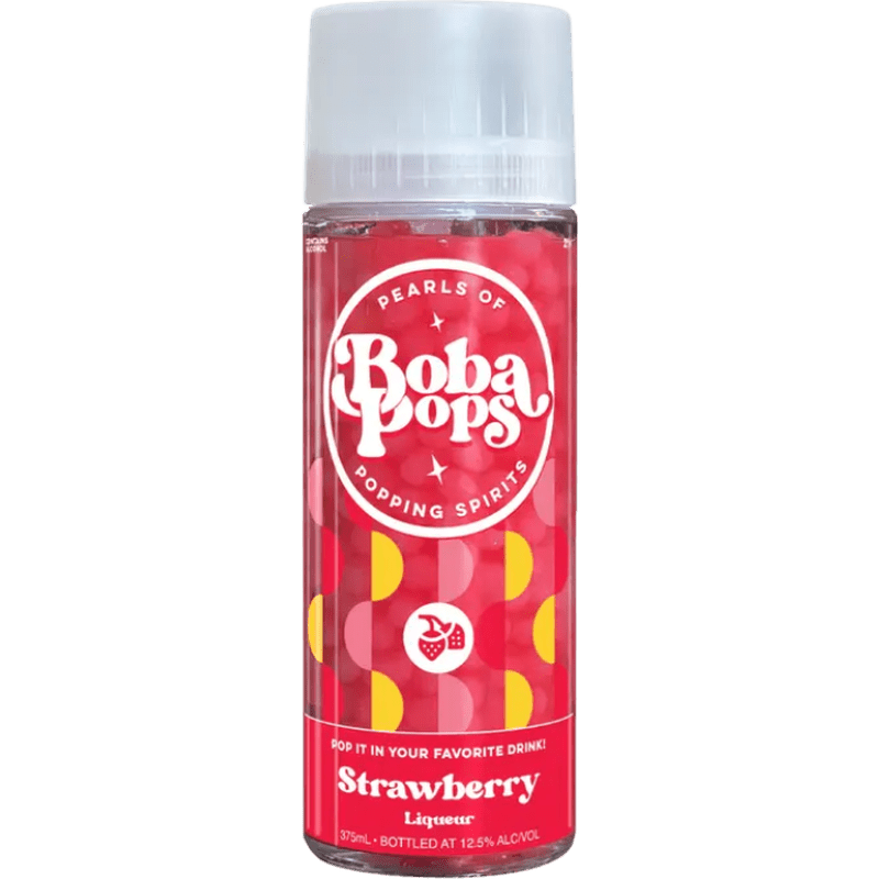 Boba POPS Strawberry Pearls of Popping Spirits Liqueur - Vintage Wine & Spirits