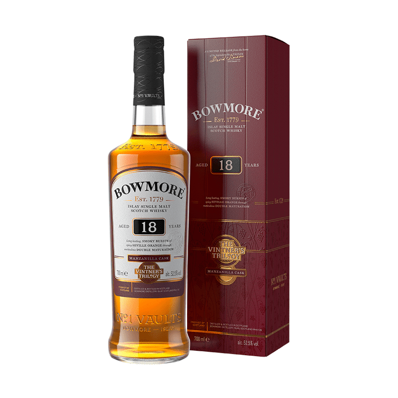 Bowmore 18 Year Old The Vintner’s Trilogy #1 Manzanilla Cask Islay Single Malt Scotch Whisky - Vintage Wine & Spirits